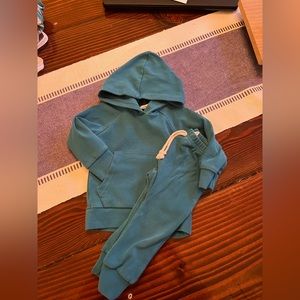 Teal baby sweatsuit